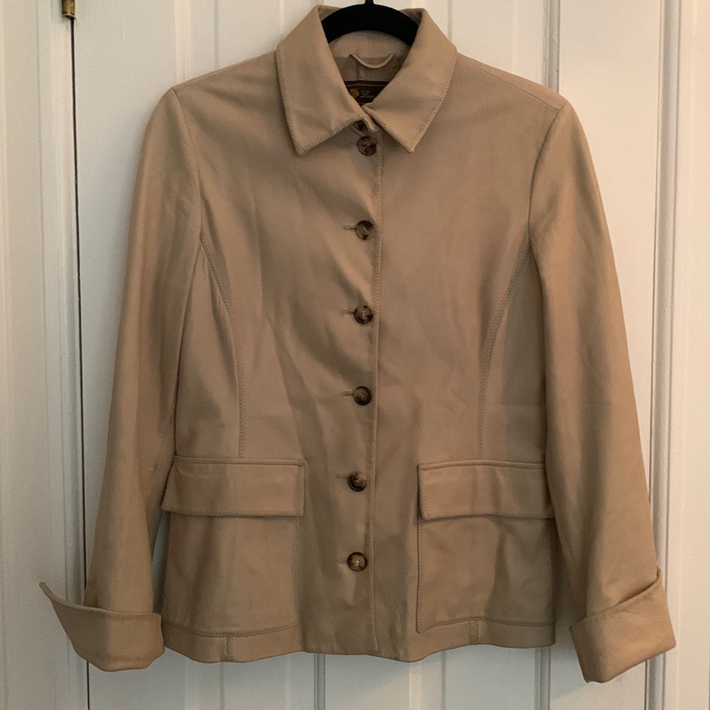 Loro Piana leather blazer